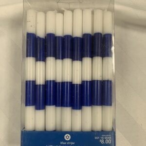 Chanukah Striped Candles