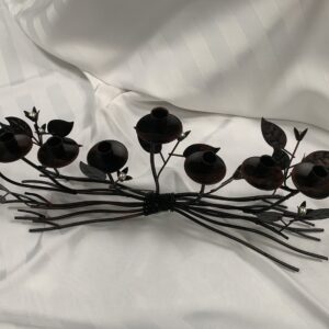 Wrought Iron Branches and Pearl Menorah