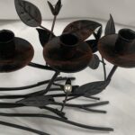 Wrought Iron Branches and Pearl Menorah - Image 2