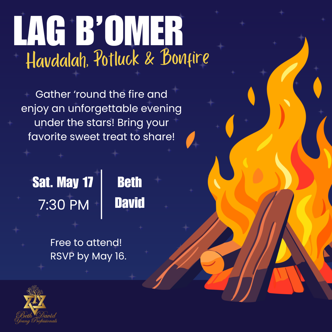 Young Professionals Lag B'omer Havdalah, Potluck & Bonfire